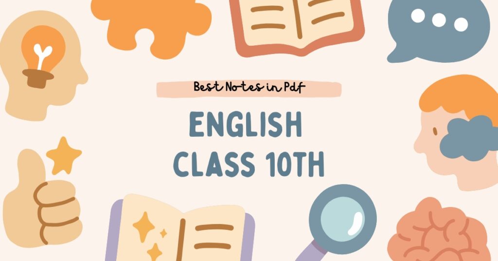 10th class English notes PDF