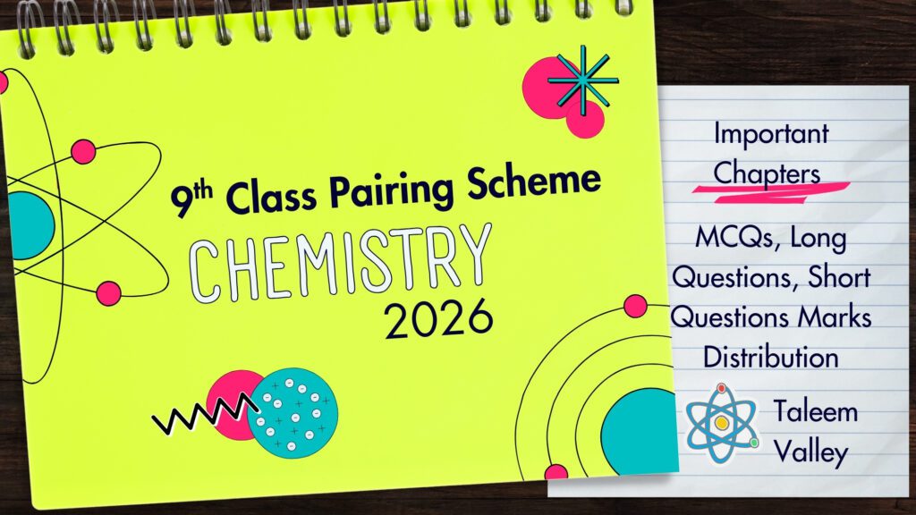 9th Class Chemistry Pairing Scheme 2026