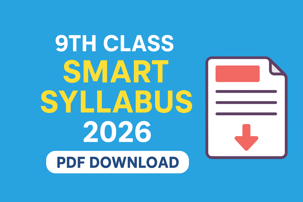 9th class smart syllabus 2026 pdf download